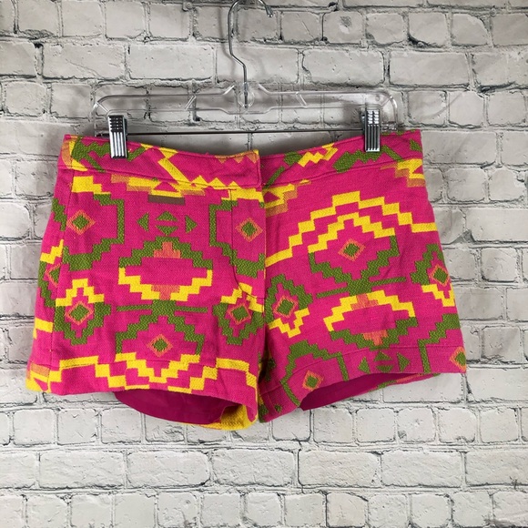 Judith March Tribal Aztec Lined Shorts - Picture 1 of 5
